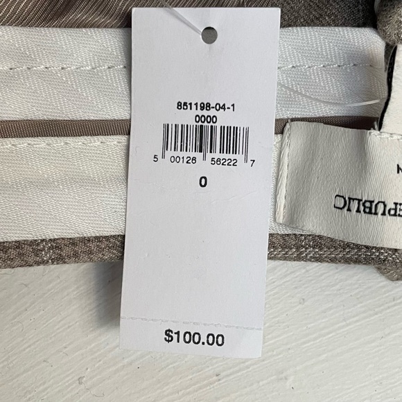 Banana Republic Sloan Plaid Pants NWT Size 0 - Picture 8 of 8